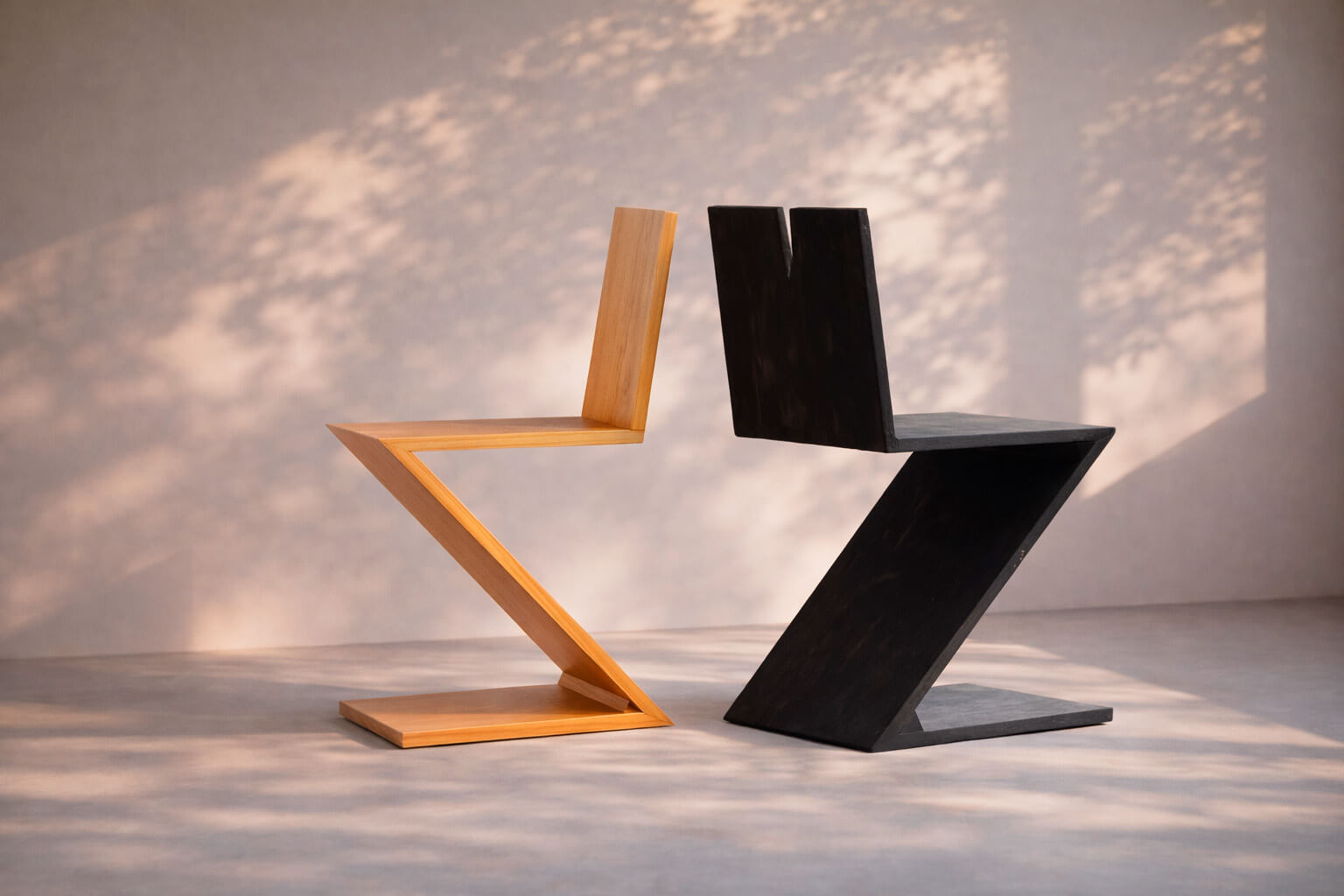 Cadeira Zigzag - Tauari Verniz PU Fosco + Shou Sugi Ban 2